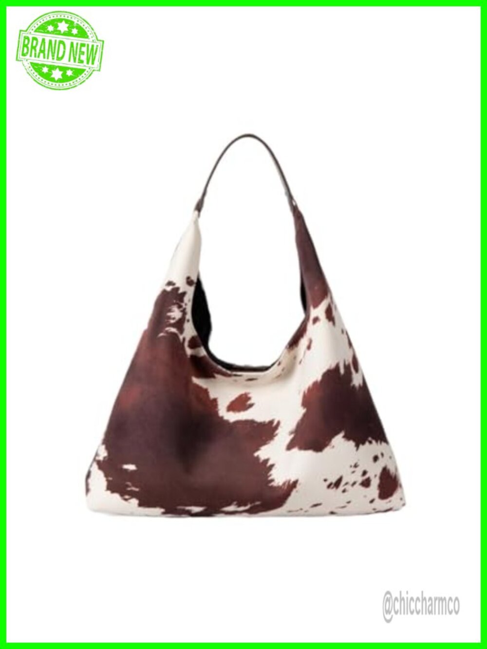 Suede Large Capacity Hobo Tote Bag Animal Print Shoulder Purse